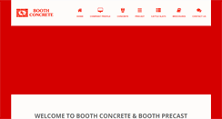 Desktop Screenshot of boothconcrete.com